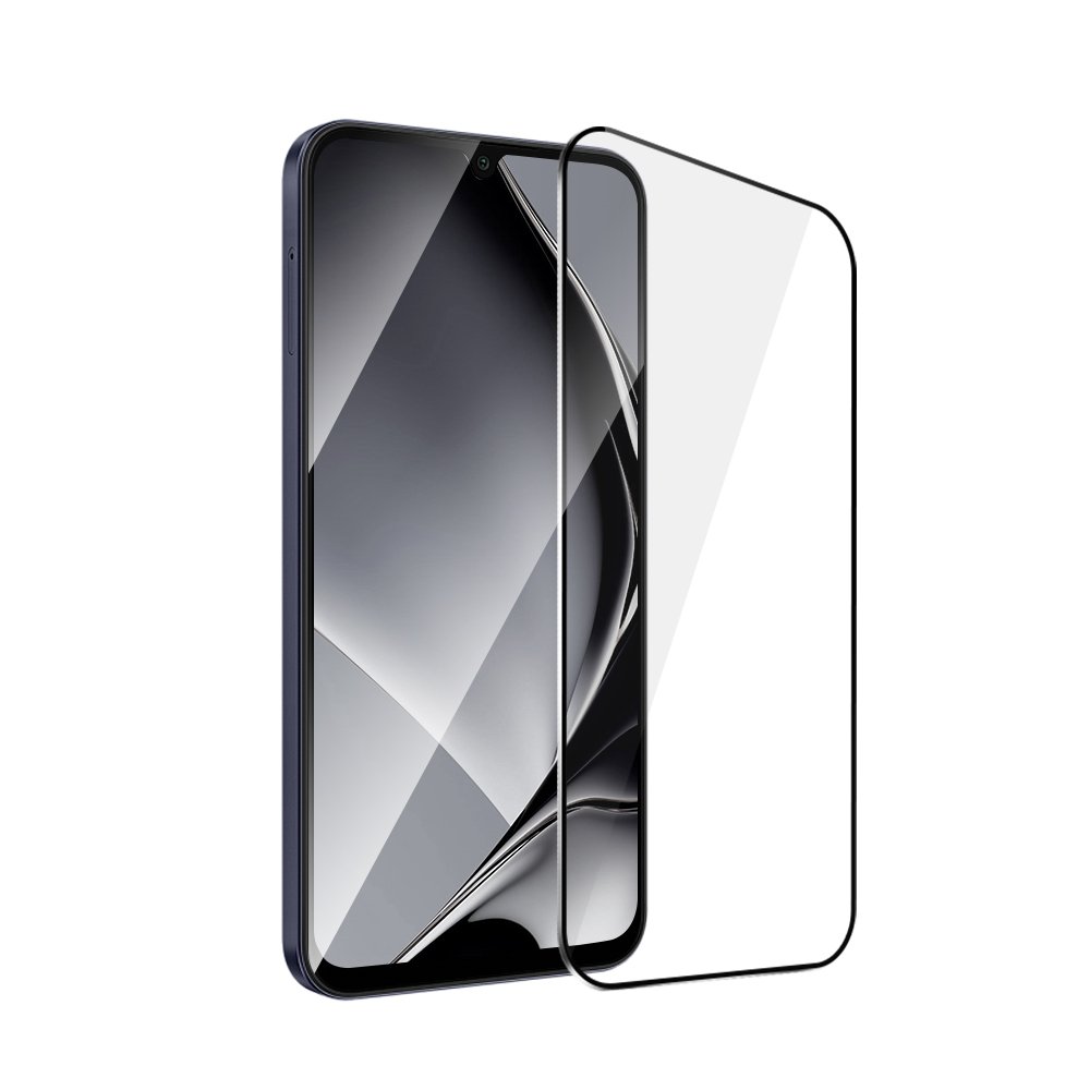 Rūdīta stikla metāla rāmis Samsung Galaxy A24 4G / A25 5G melnam rāmim