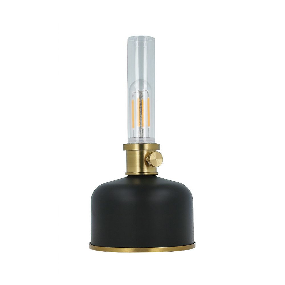 Forever Light Retro petrolejas LED lampa FLR-25, melna