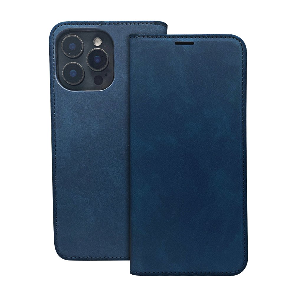 Smart Suede maciņš Honor 400 Lite, tumši zils