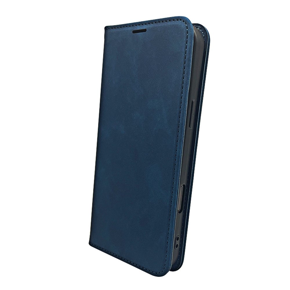 Smart Suede maciņš Samsung Galaxy A06 4G / A06 5G, tumši zils