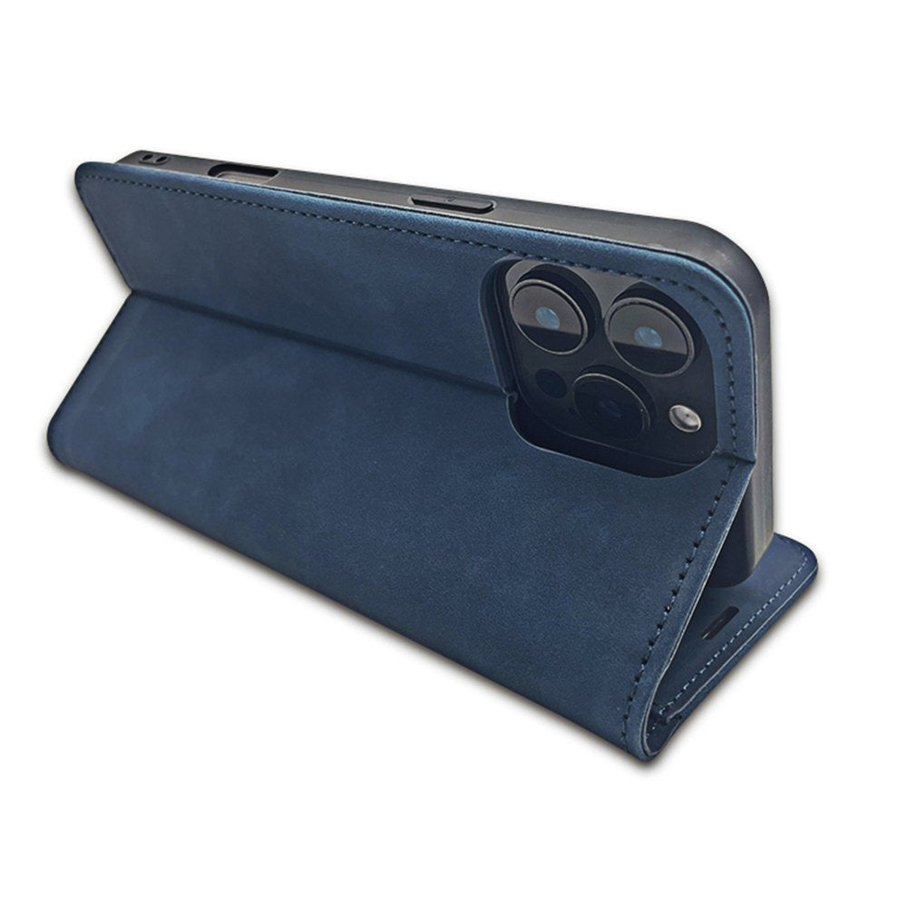 Smart Suede maciņš iPhone 17 Air 6,6", tumši zils