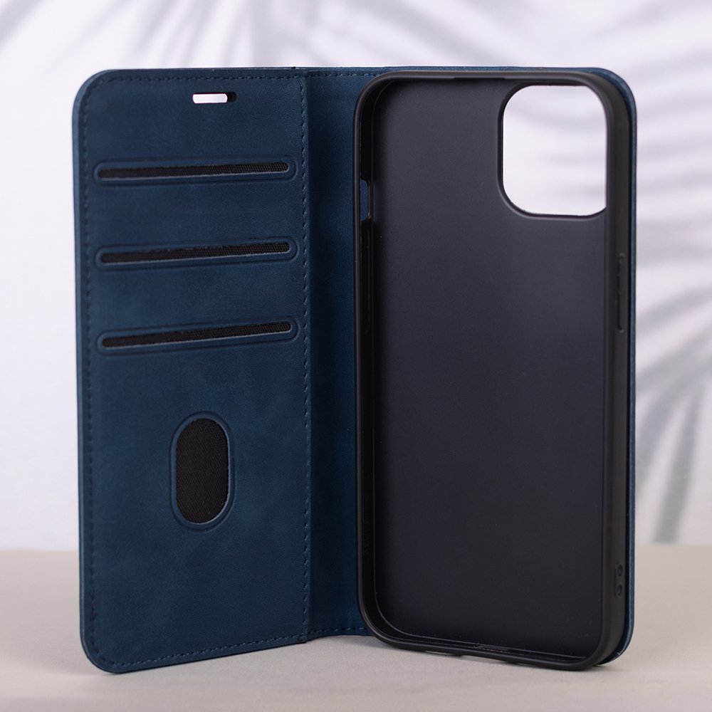 „Smart Suede“ vāciņš tālrunim Honor 600 / Honor 600 Pro tumši zils
