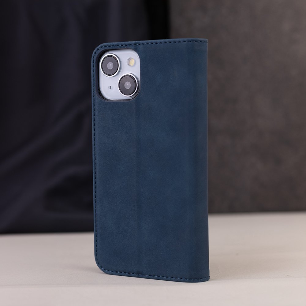 Smart Suede maciņš Samsung Galaxy S25 Ultra, tumši zils