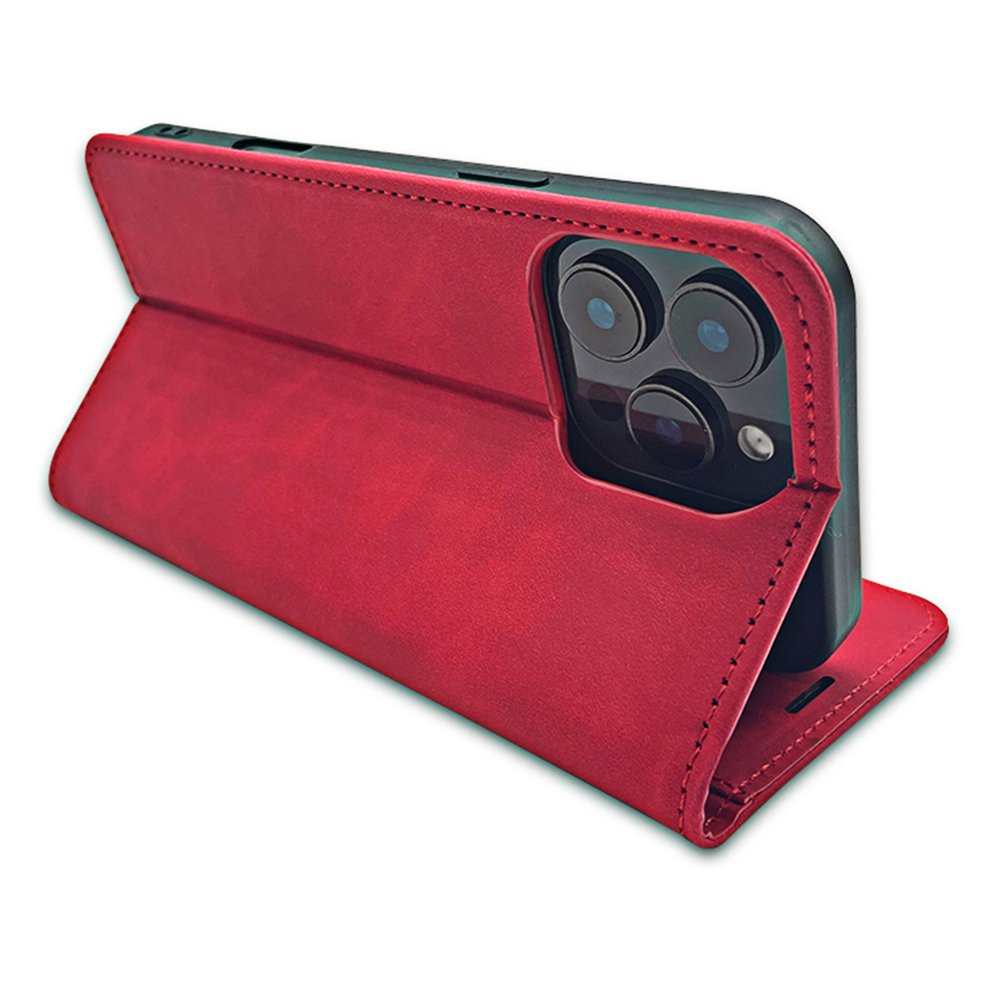„Smart Suede“ vāciņš iPhone 17 Pro Max 6,9" / iPhone 18 Pro Max 6,9, sarkans