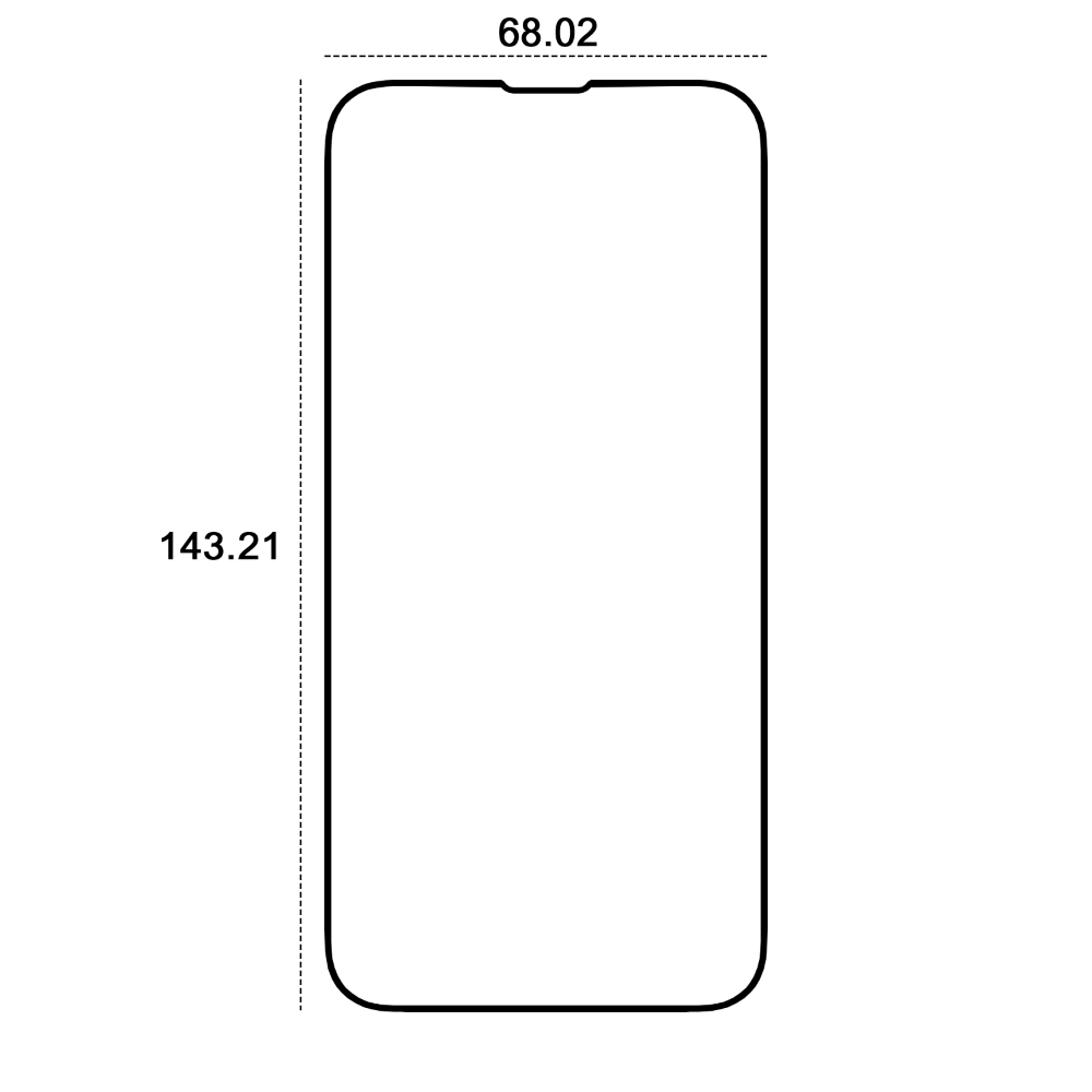 Etteri rūdīts stikls 9D priekš iPhone 13 / 13 Pro / 14 6,1"