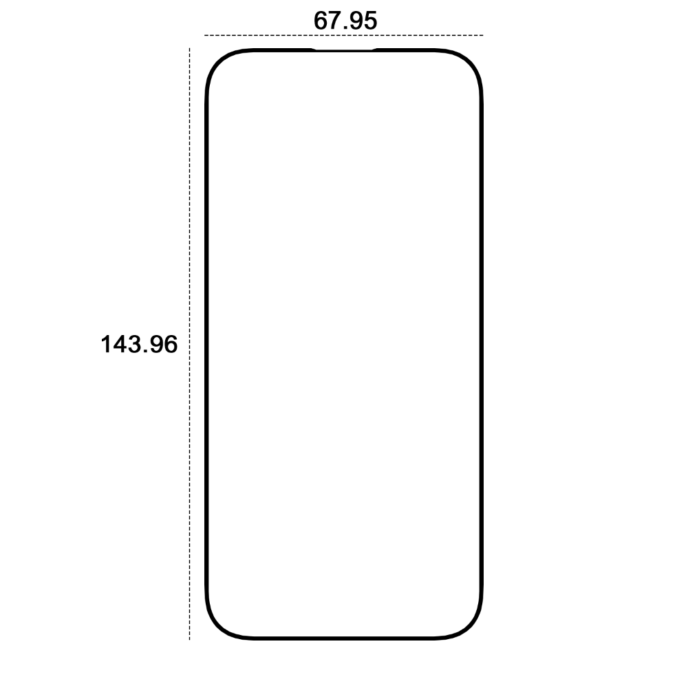 Etteri aizsargstikls 9D iPhone 14 Pro 6,1"