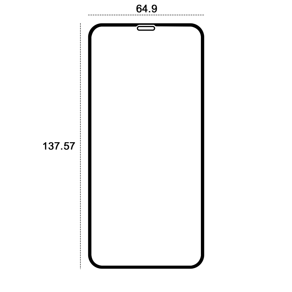 Etteri aizsargstikls 9D iPhone X/XS/11 Pro