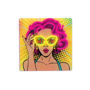 Forever Light gaisma Neon ART LED Power Woman dzeltens-violets FLA02 Forever