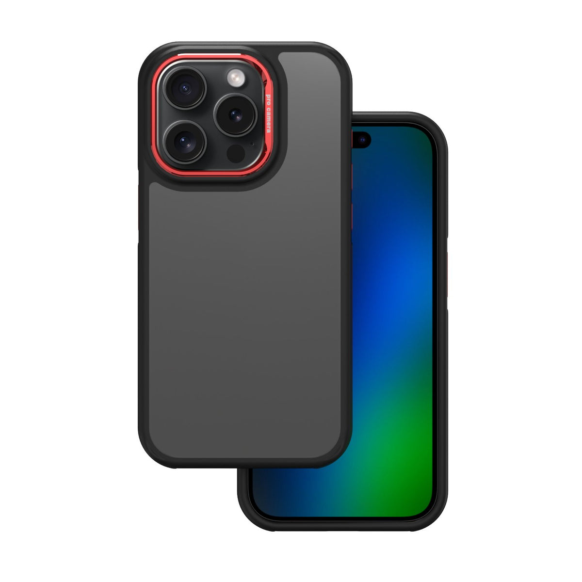 Kristāla melns vāciņš Xiaomi Redmi Note 14 5G (Global), sarkans