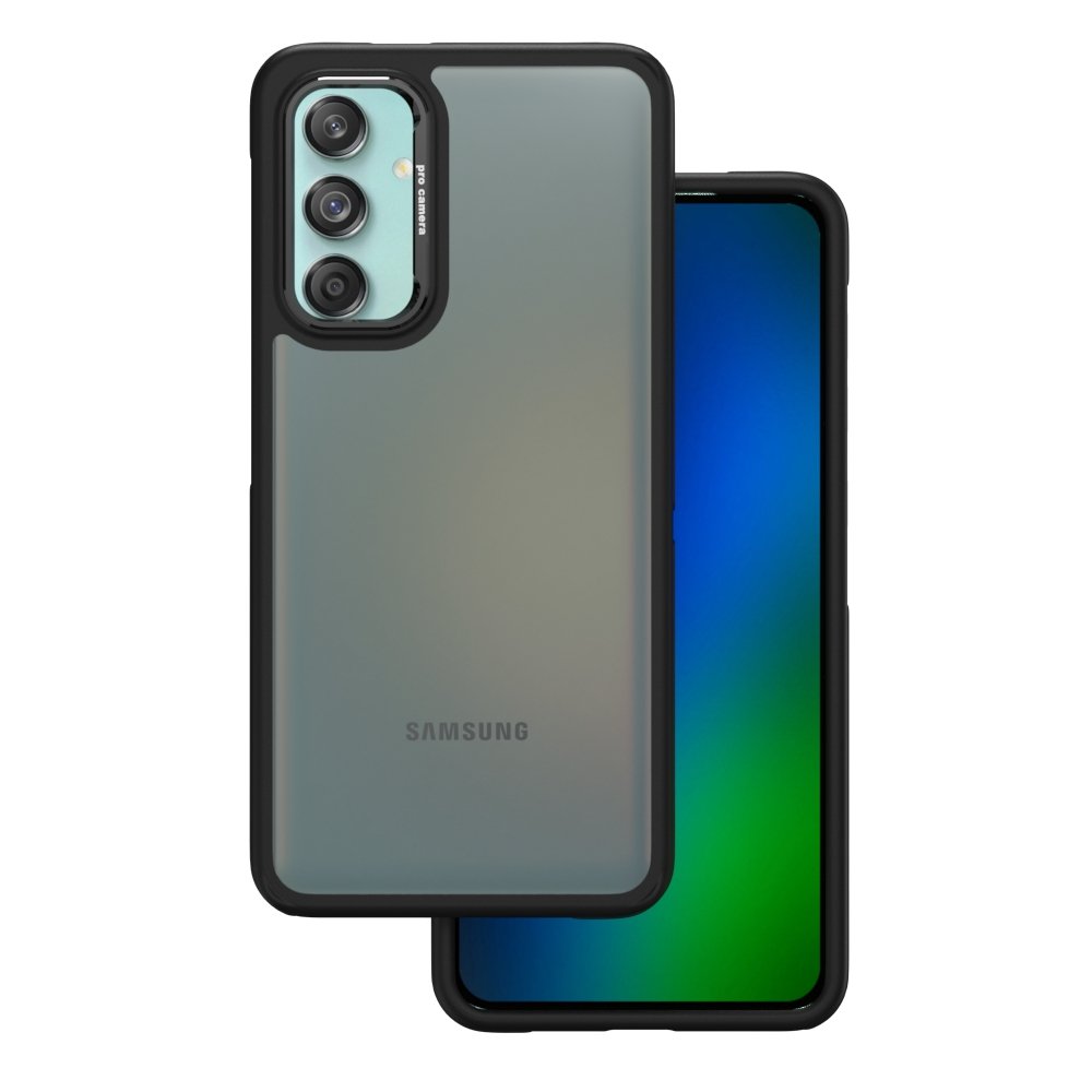 Kristāla melns vāciņš Samsung Galaxy M55 5G, melns
