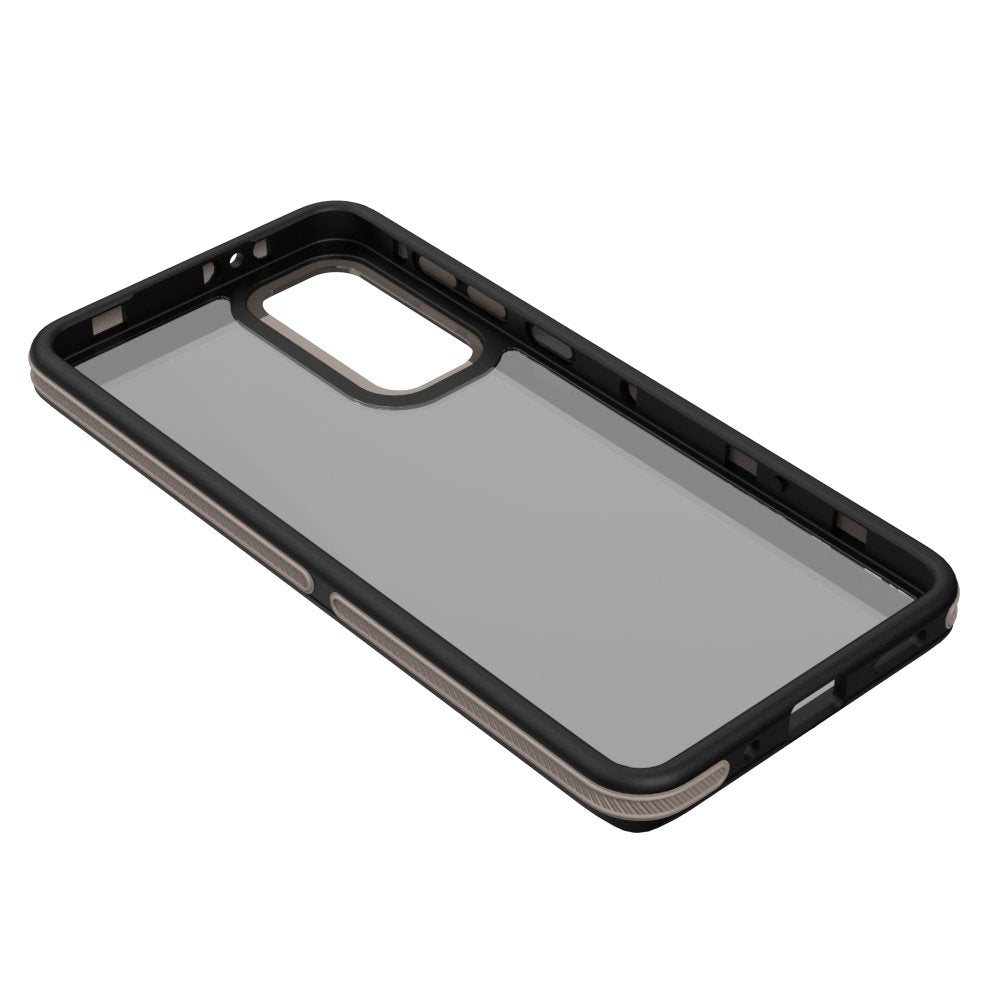 Kristāla melns vāciņš Samsung Galaxy M55 5G, pelēks