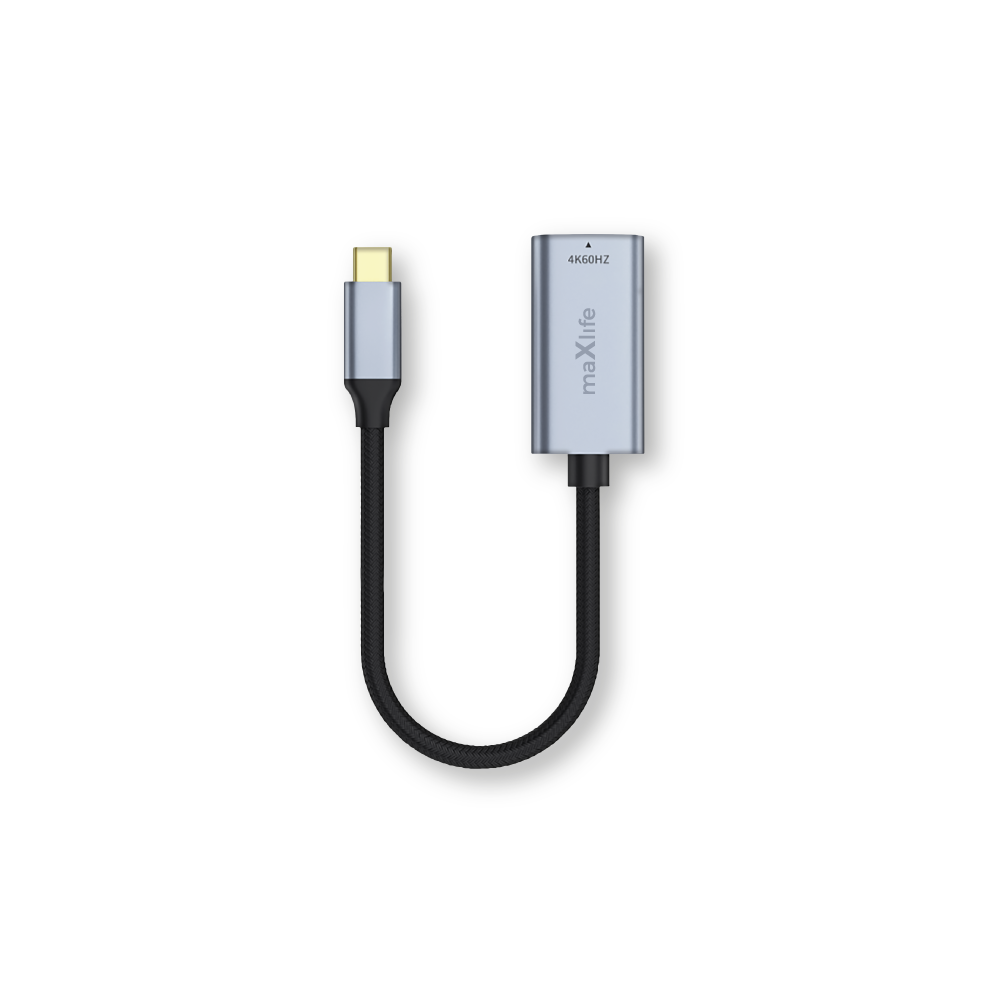 Maxlife adapteris MXHC-01 HDMI - USB-C 4K 60HZ, melns