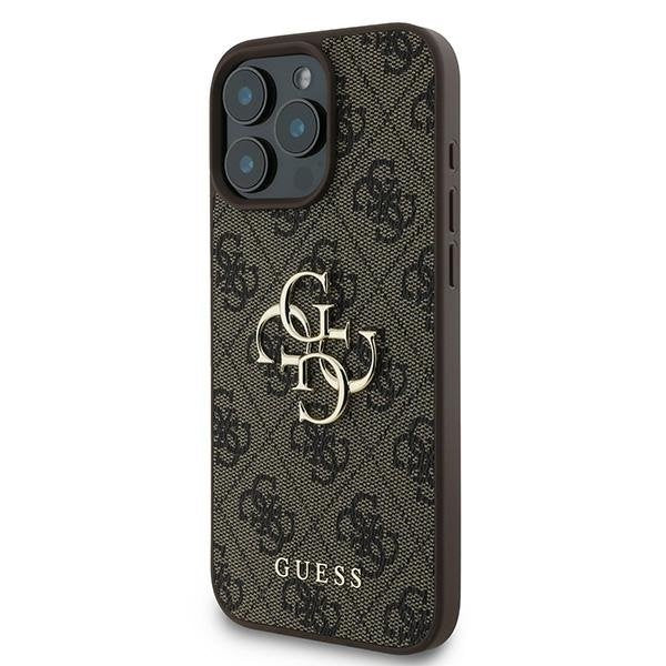 Guess vāciņš iPhone 16 Pro 6,3", brūns (GUHCP16L4GMGBR)
