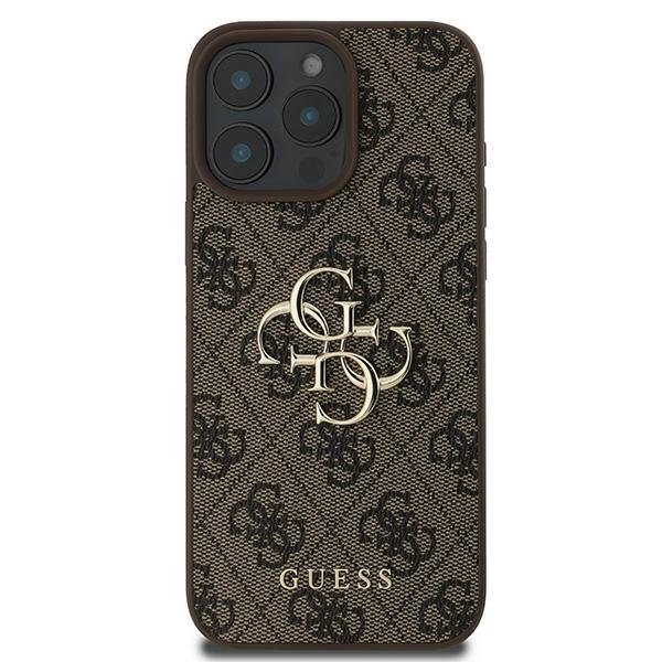Guess vāciņš iPhone 16 Pro 6,3", brūns (GUHCP16L4GMGBR)