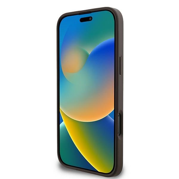 Guess vāciņš iPhone 16 Pro 6,3", brūns (GUHCP16L4GMGBR)