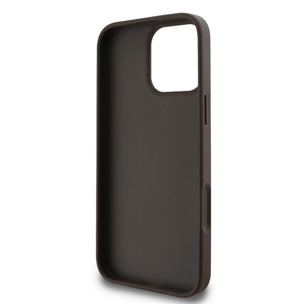 Guess vāciņš iPhone 16 Pro 6,3", brūns (GUHCP16L4GMGBR)