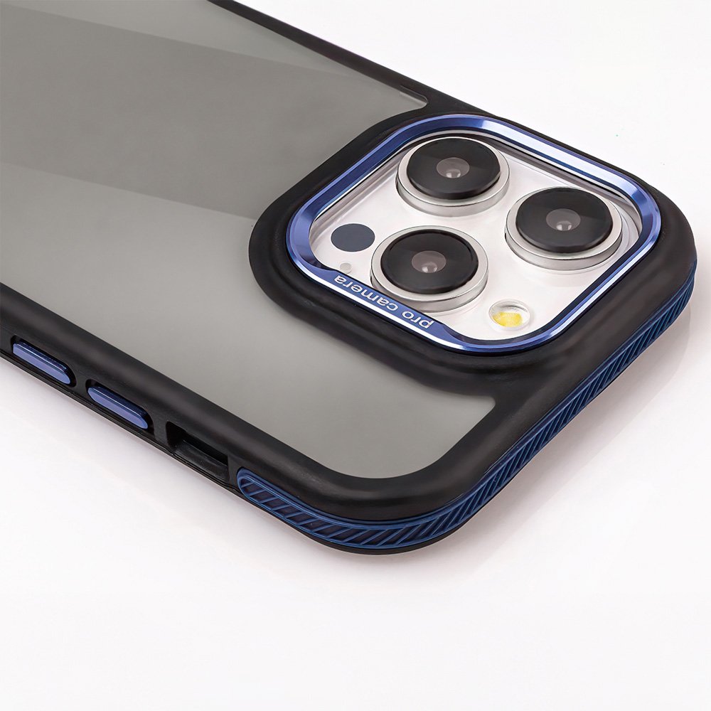 Kristāla melns vāciņš Samsung Galaxy M55 5G, zils
