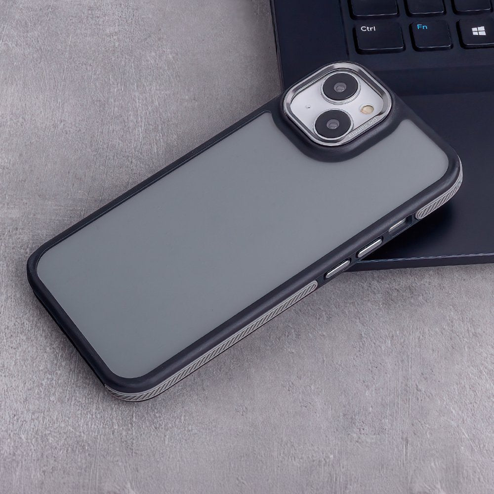 Kristāla melns vāciņš Xiaomi Redmi Note 14 5G (Global), pelēks