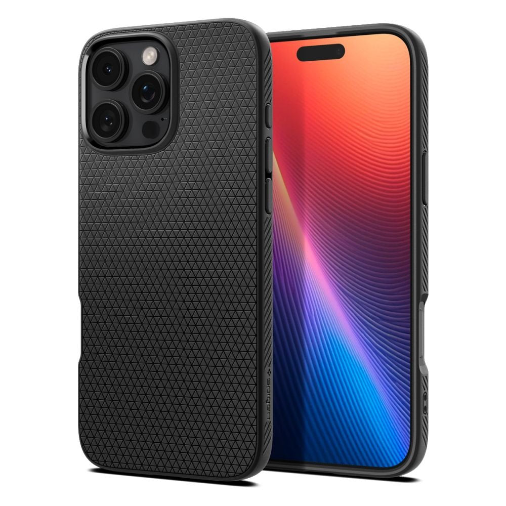 Spigen Liquid Air vāciņš iPhone 16 Pro 6,3", matēts melns