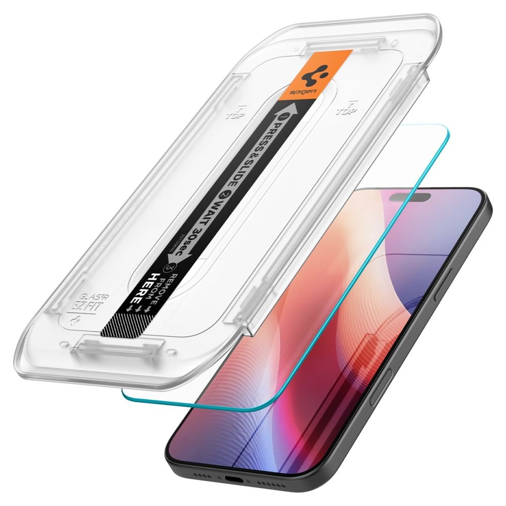 Spigen Glas.Tr Ez Fit 2 gab. komplekts iPhone 16 Pro 6,7" (caurspīdīgs)