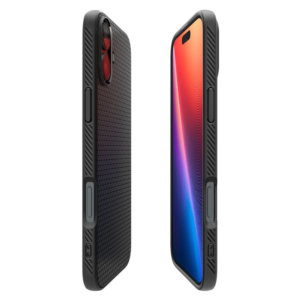 Spigen Liquid Air vāciņš iPhone 16 6,1", matēts melns