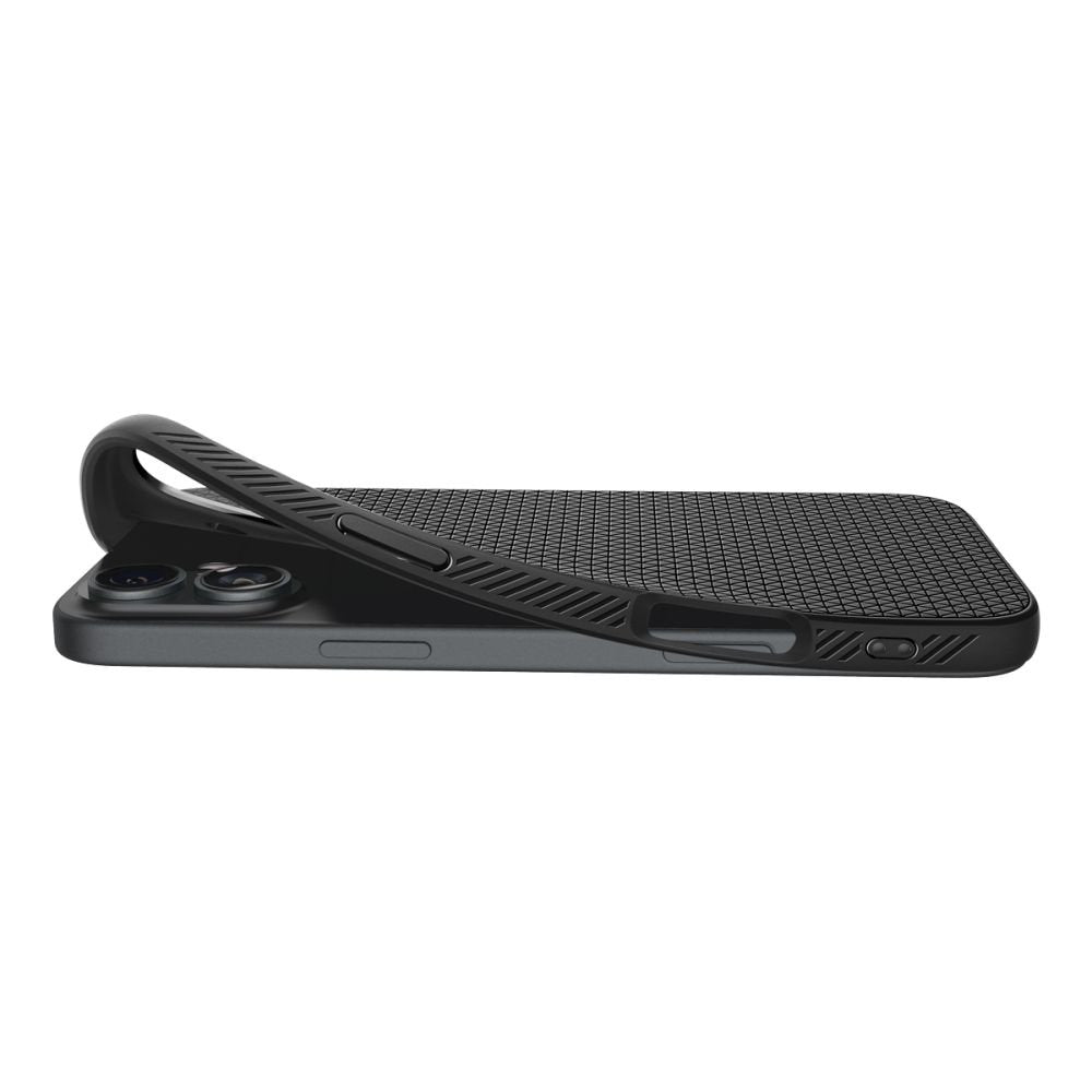 Spigen Liquid Air vāciņš iPhone 16 6,1", matēts melns