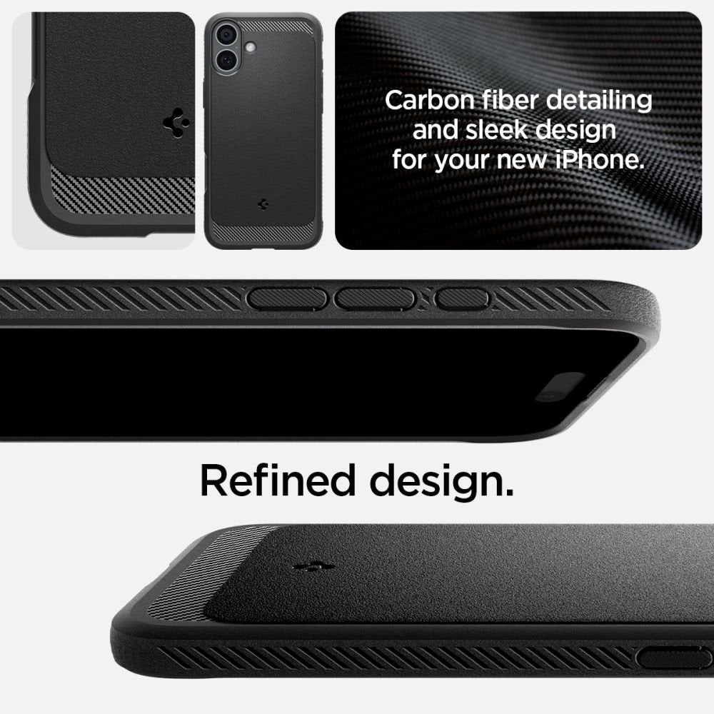 Spigen Rugged Armor MagSafe vāciņš iPhone 16 6,1", matēts melns