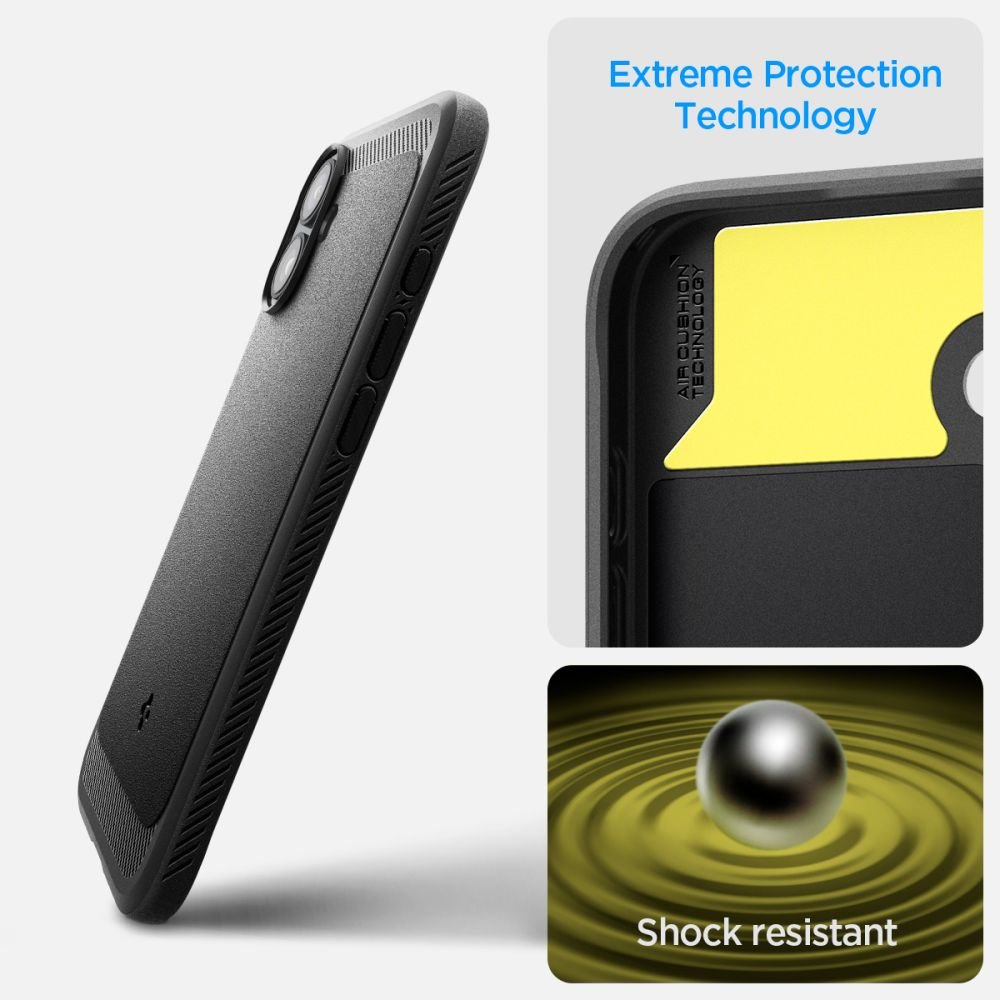 Spigen Rugged Armor MagSafe vāciņš iPhone 16 6,1", matēts melns