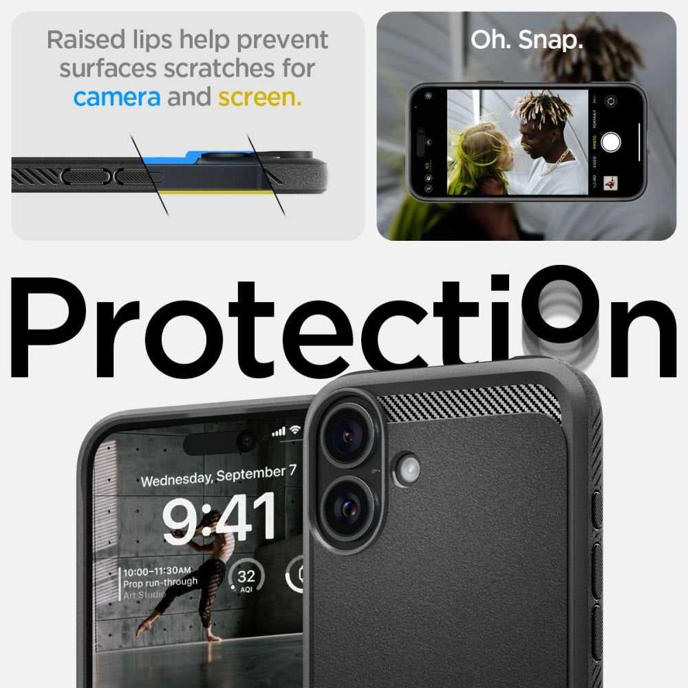 Spigen Rugged Armor MagSafe vāciņš iPhone 16 6,1", matēts melns
