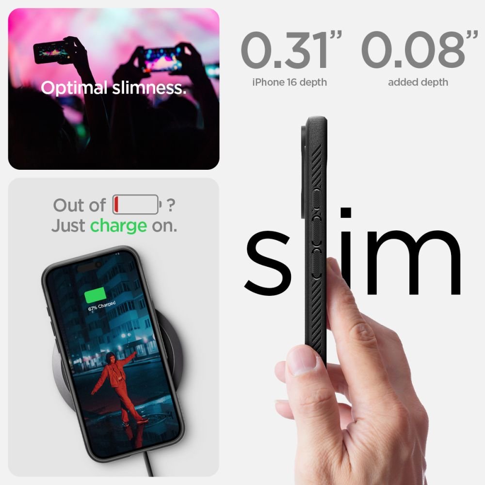 Spigen Rugged Armor MagSafe vāciņš iPhone 16 6,1", matēts melns