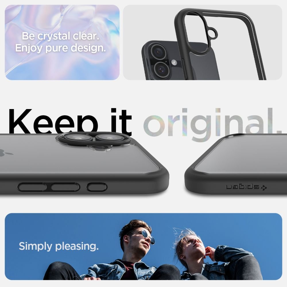 Spigen Ultra Hybrid vāciņš iPhone 16 6,1", matēts melns