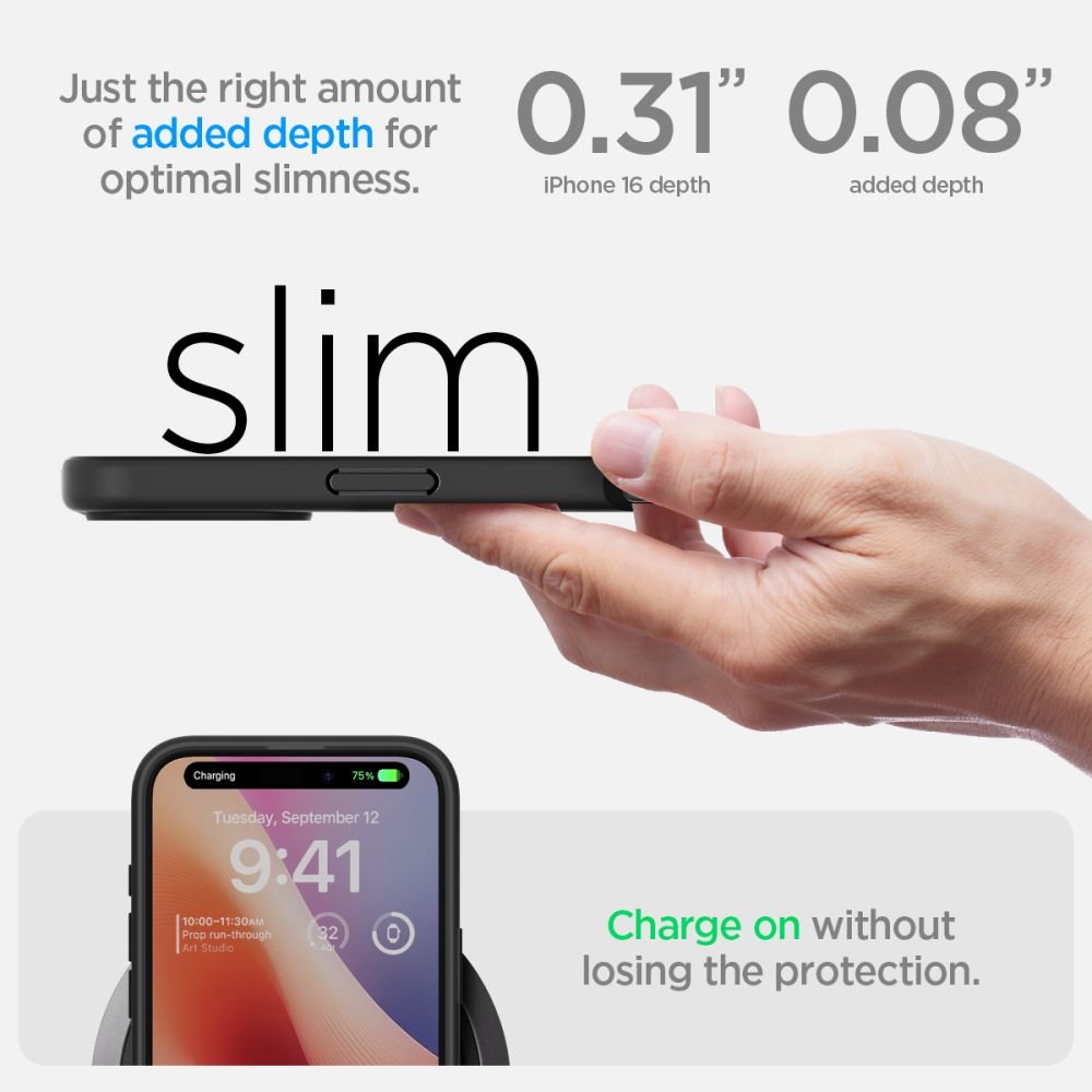 Spigen Ultra Hybrid vāciņš iPhone 16 6,1", matēts melns
