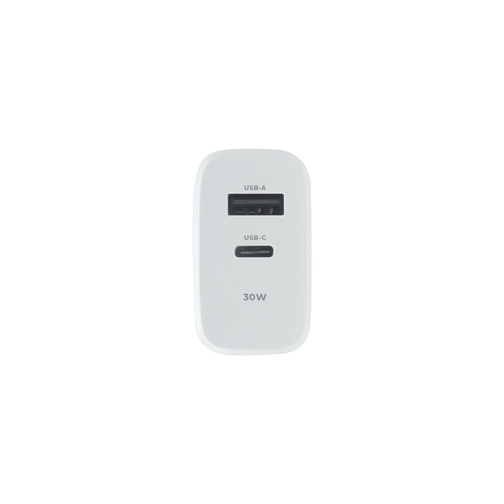 Maxlife lādētājs MXTC-10-30AC PD QC 1x USB-C 1x USB 30W, balts