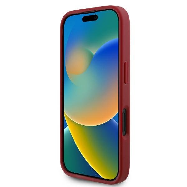 Karl Lagerfeld vāciņš iPhone 16 6,1", sarkans (KLHCP16SPQDSMGR)