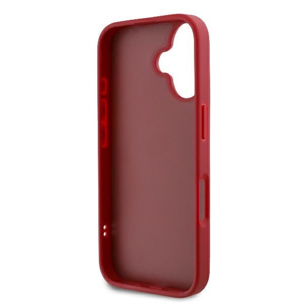 Karl Lagerfeld vāciņš iPhone 16 6,1", sarkans (KLHCP16SPQDSMGR)