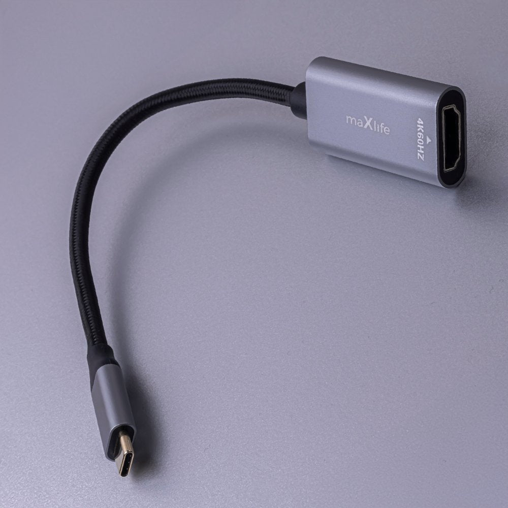 Maxlife adapteris MXHC-01 HDMI - USB-C 4K 60HZ, melns