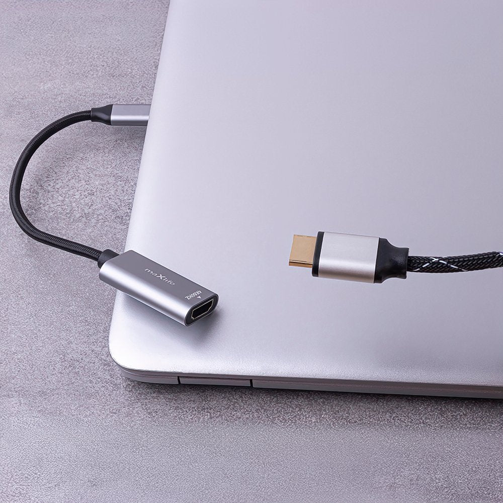 Maxlife adapteris MXHC-01 HDMI - USB-C 4K 60HZ, melns