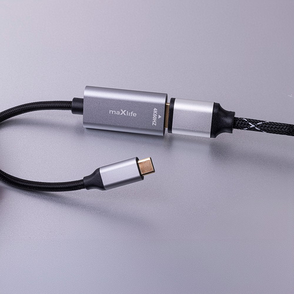 Maxlife adapteris MXHC-01 HDMI - USB-C 4K 60HZ, melns