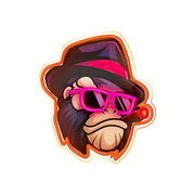 Forever Light gaisma Neon ART LED Gangsta Monkey daudzkrāsains FLA03 Forever