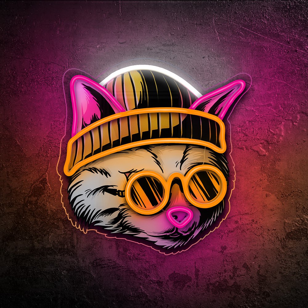 Forever Light gaisma Neon ART LED CAT Dreamer daudzkrāsains FLA04 Forever