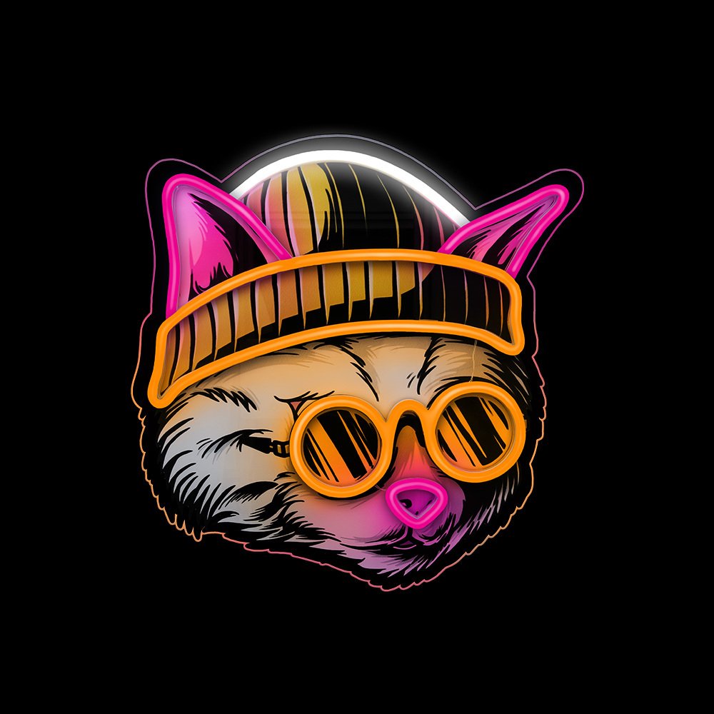 Forever Light gaisma Neon ART LED CAT Dreamer daudzkrāsains FLA04 Forever