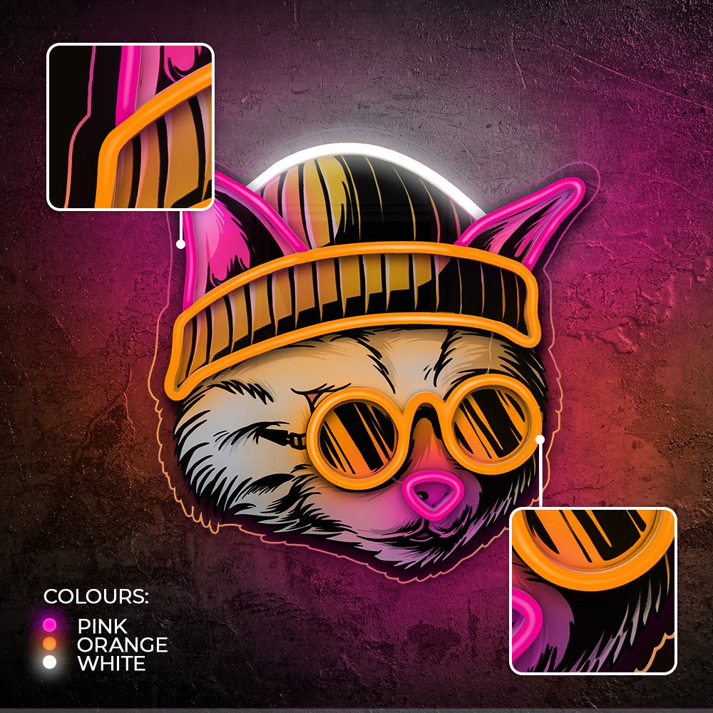 Forever Light gaisma Neon ART LED CAT Dreamer daudzkrāsains FLA04 Forever