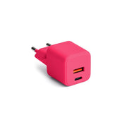 Colorum tīkla lādētājs USB-A + USB-C PD 30W CLS30-AC-02 x rozā