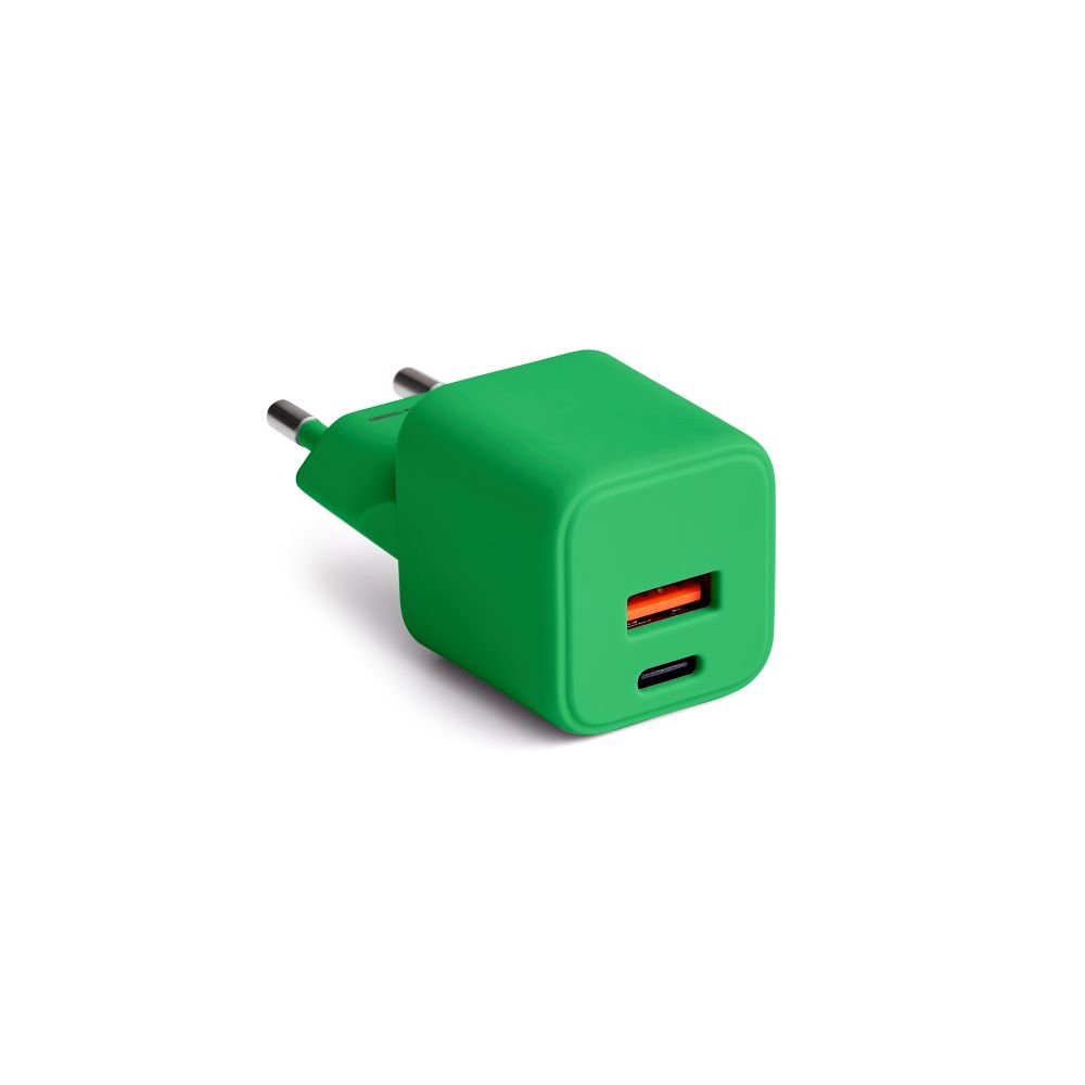 Colorum tīkla lādētājs USB-A + USB-C PD 30W CLS30-AC-04 x zaļš