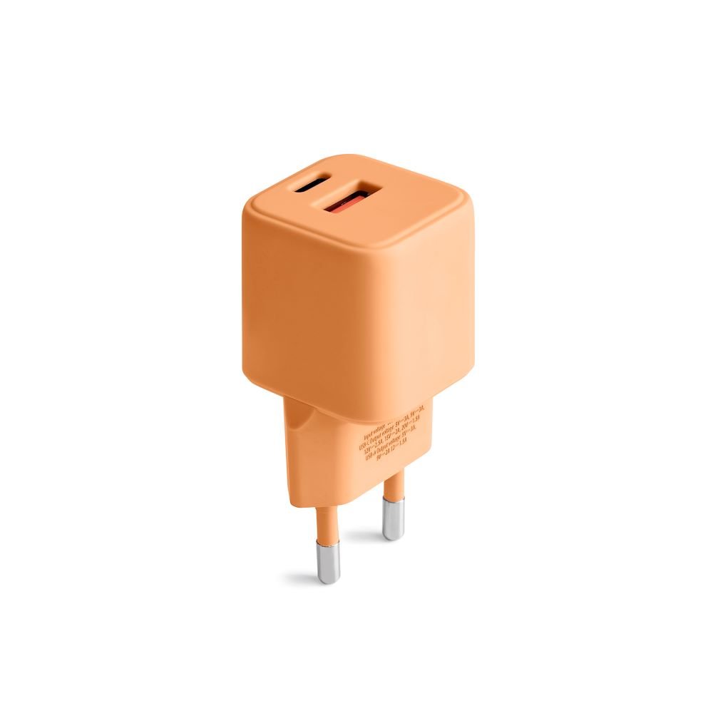 COLORUM tīkla lādētājs USB-A + USB-C PD 30W CLS30-AC-14 x oranžs