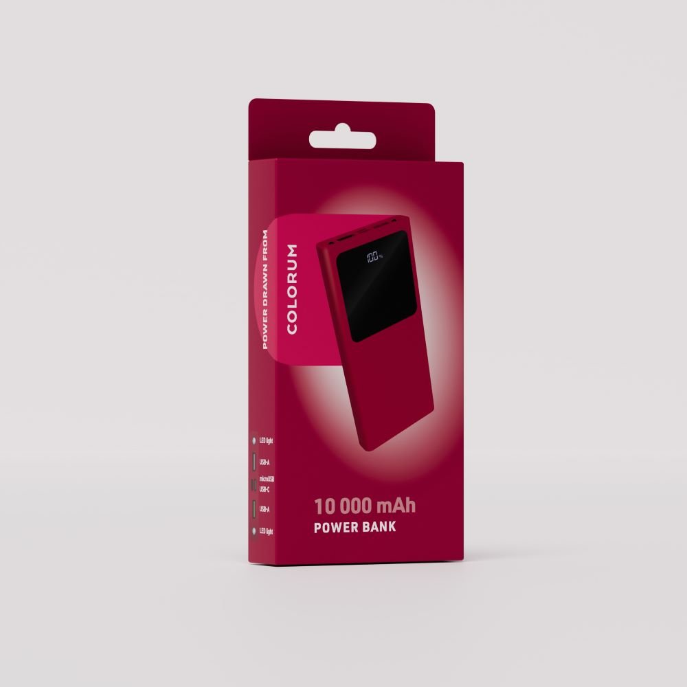 Colorum ārējā baterija 10 000 mAh CPB10-02 x rozā