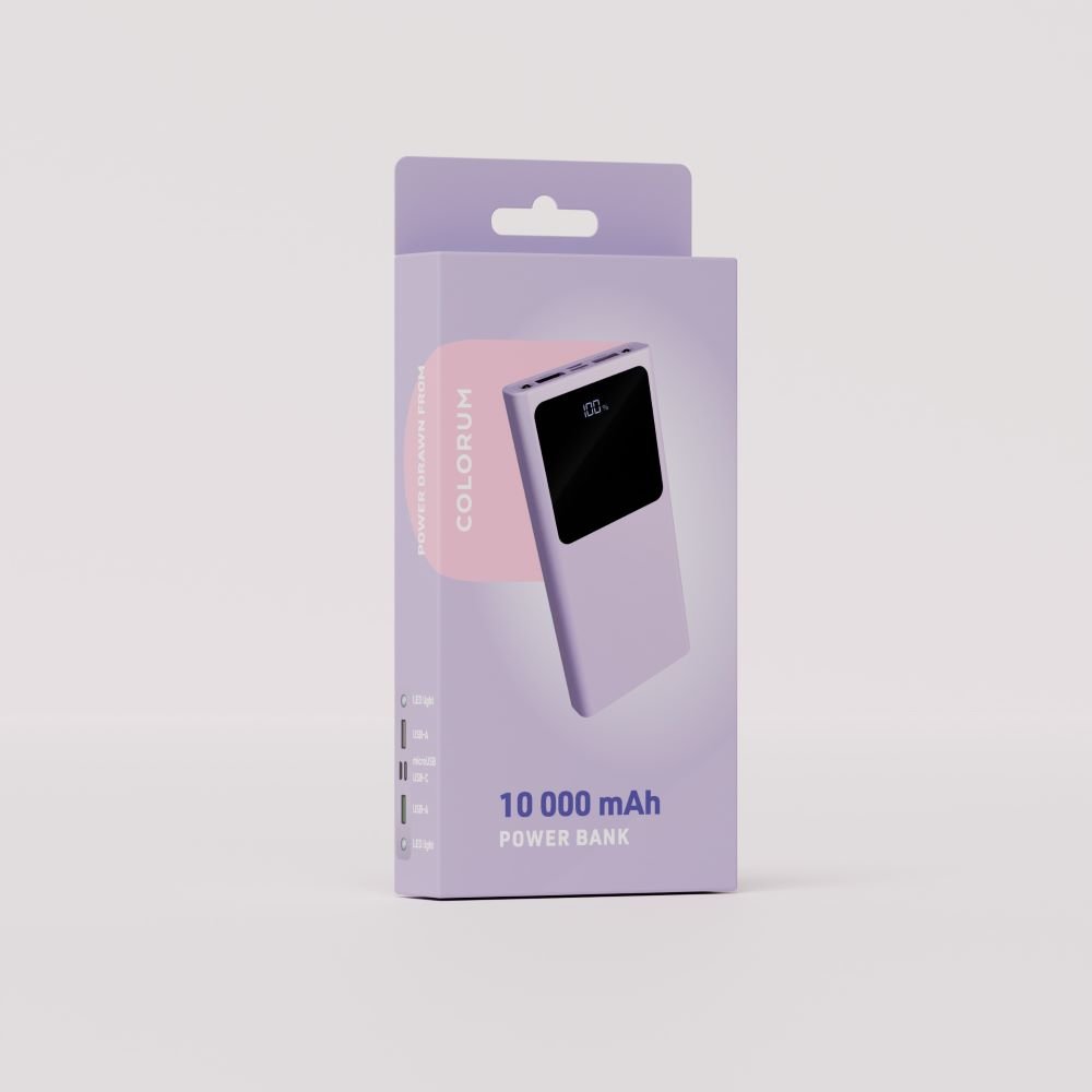 Colorum ārējā baterija 10 000 mAh CPB10-09 x violeta