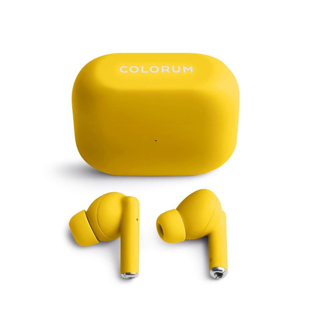 Colorum Bluetooth austiņas TWS CTWS-05 x dzeltenas