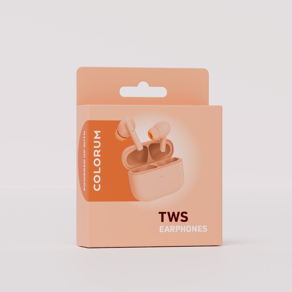 Colorum Bluetooth austiņas TWS CTWS-14 x oranžas