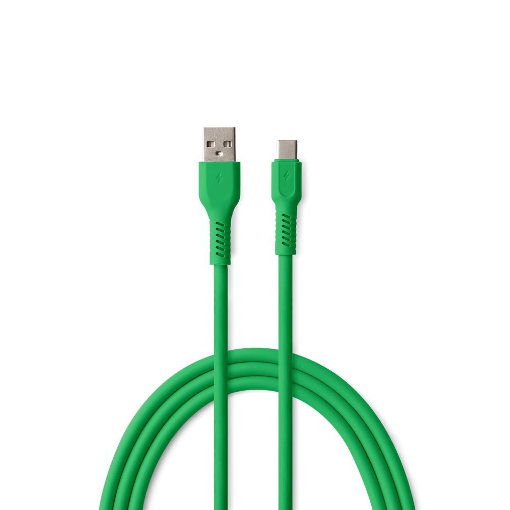 Colorum kabelis USB-A - USB-C 1,8m 3A CK60-AC-04 x zaļš